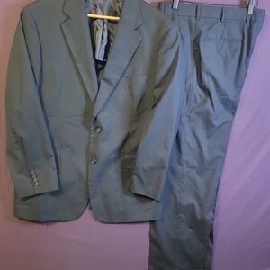 Brooks Brothers Navy Brookscool Poplin Men's Suit. Size 41R 35W